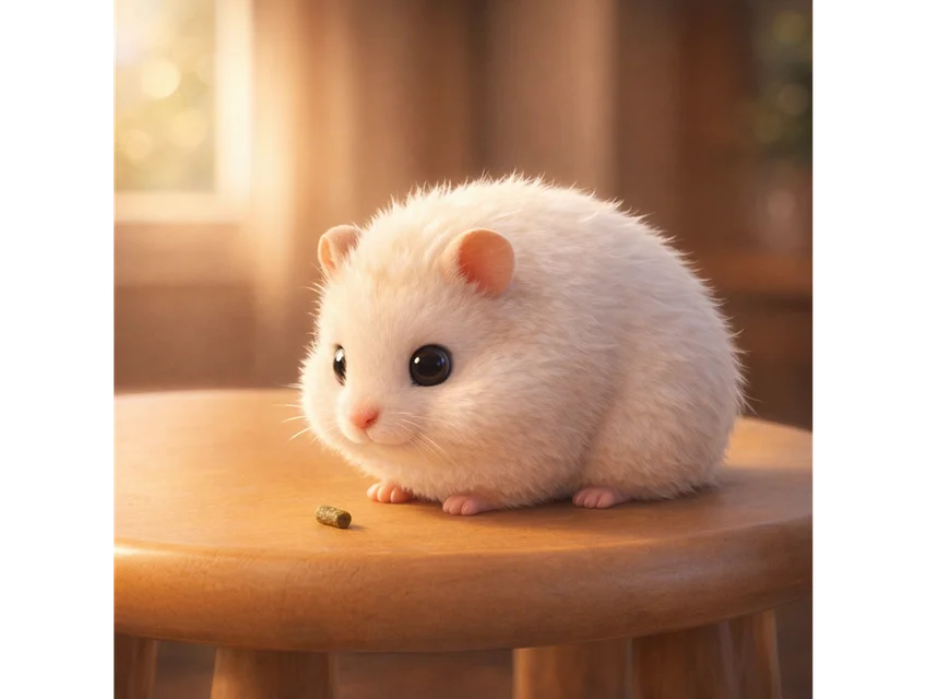 Hamster cartoon portrait