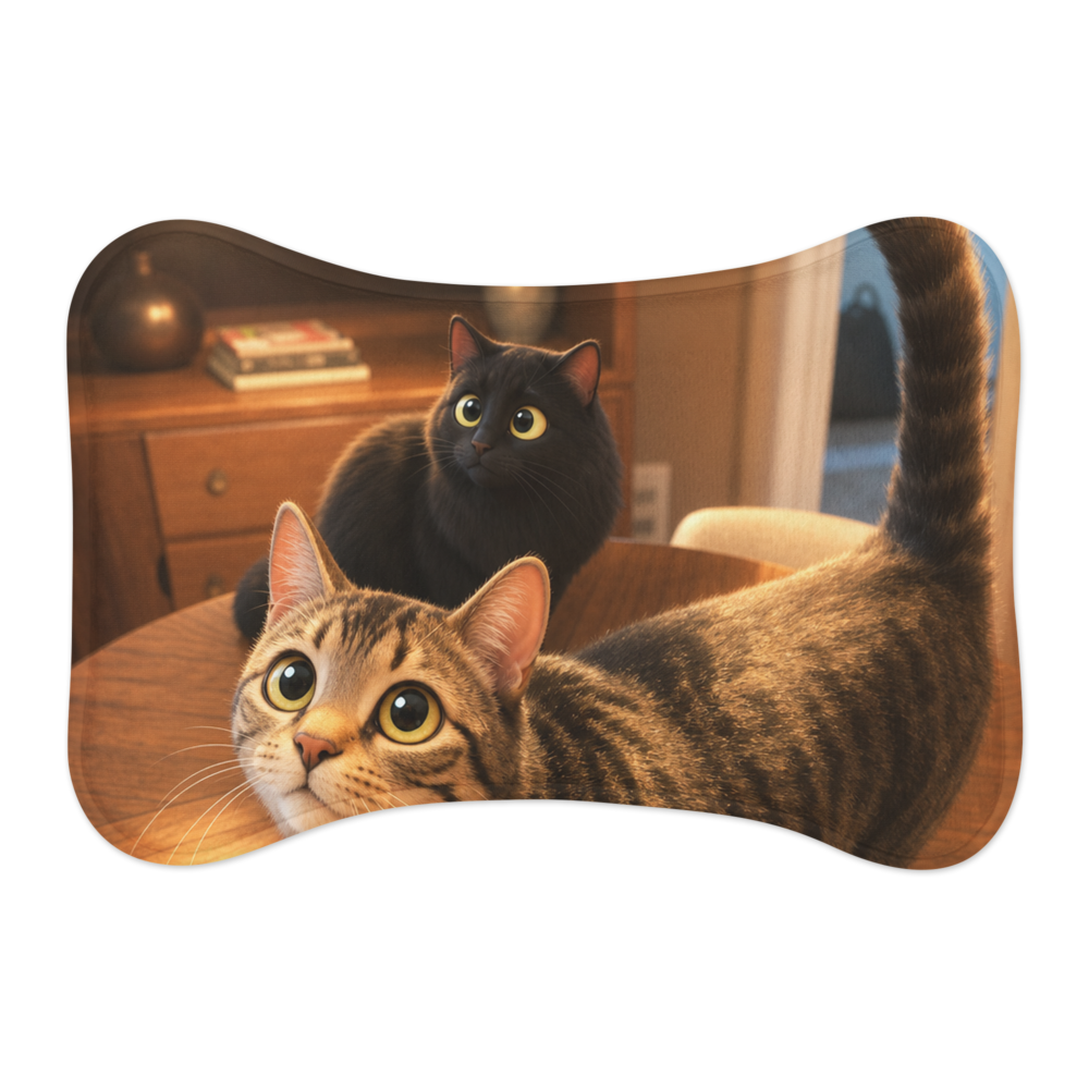 Custom pet feeding mat